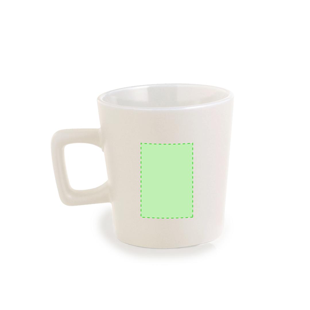 Taza de cerámica con interior blanco puro 300 ml