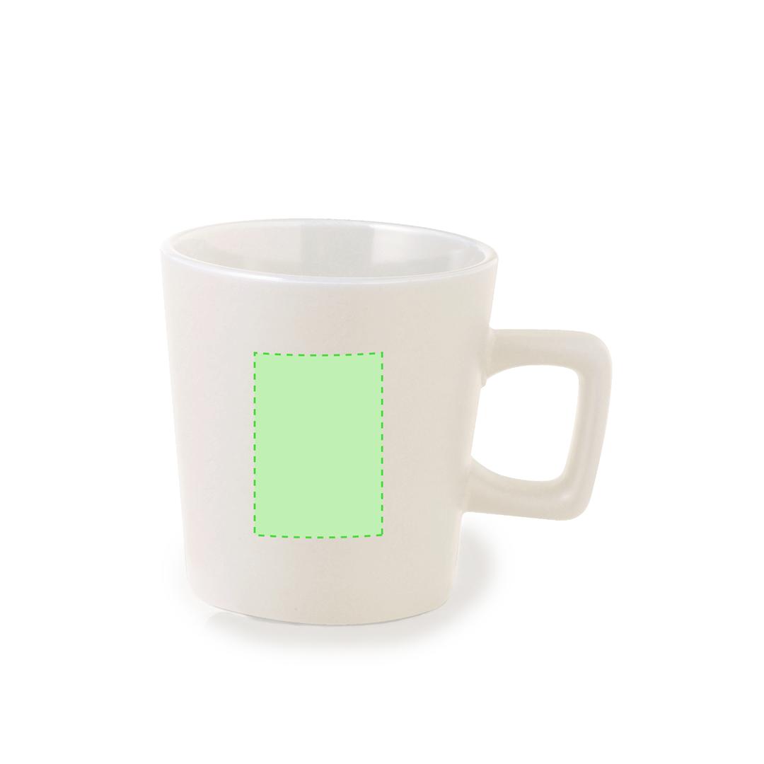 Taza de cerámica con interior blanco puro 300 ml