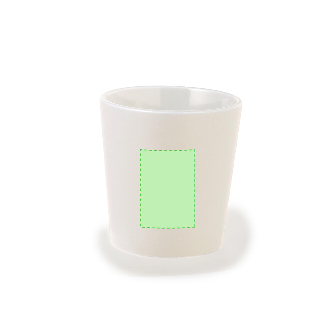 Taza de cerámica con interior blanco puro 300 ml