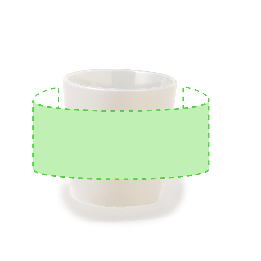 Taza de cerámica con interior blanco puro 300 ml