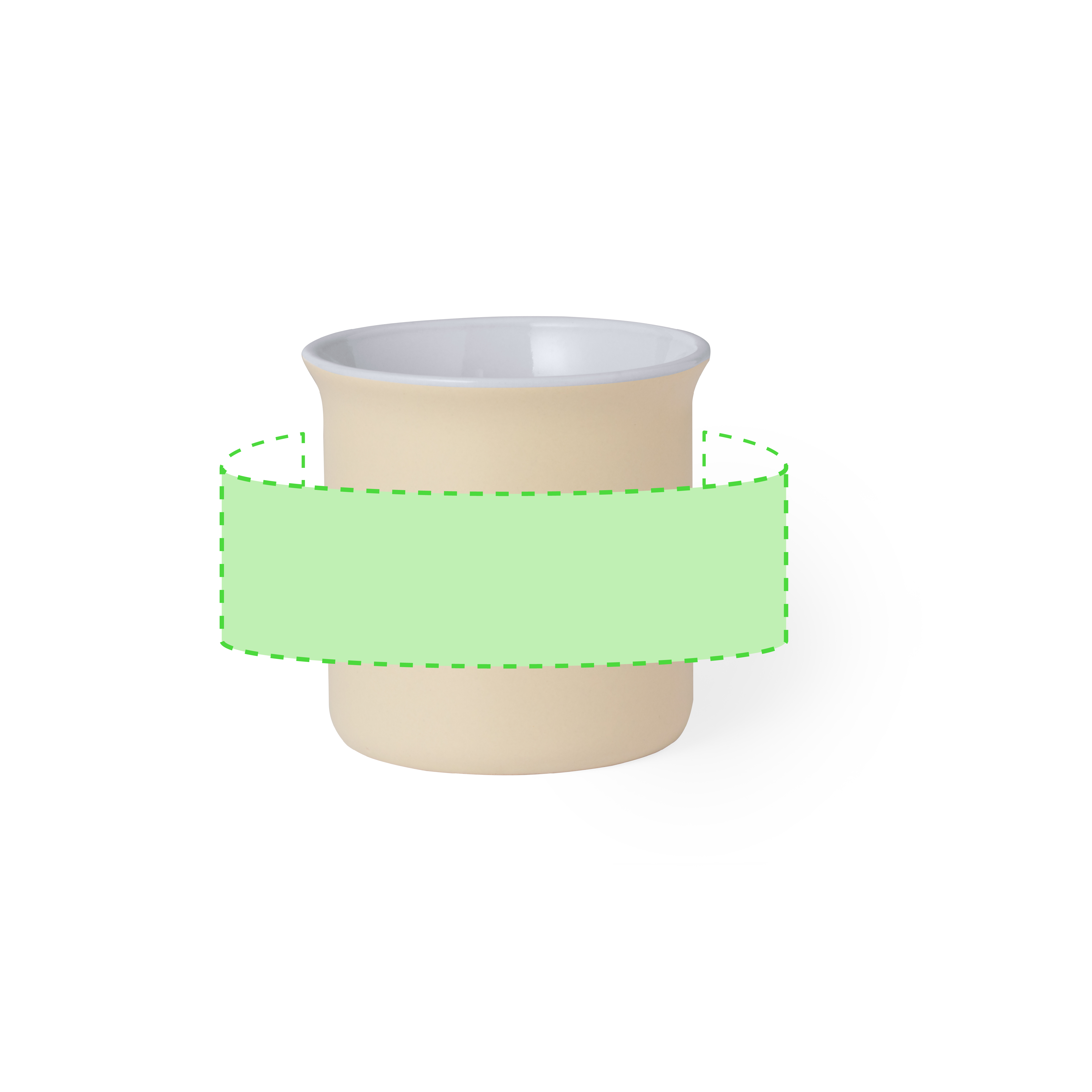 Taza de cerámica compacta para espresso doble 300 ml