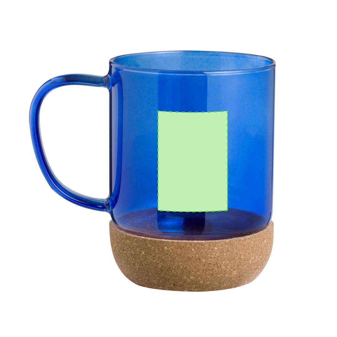 Taza de cerámica con base de corcho natural 450 ml