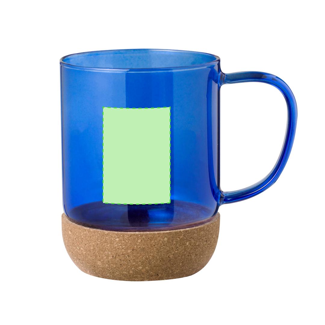 Taza de cerámica con base de corcho natural 450 ml