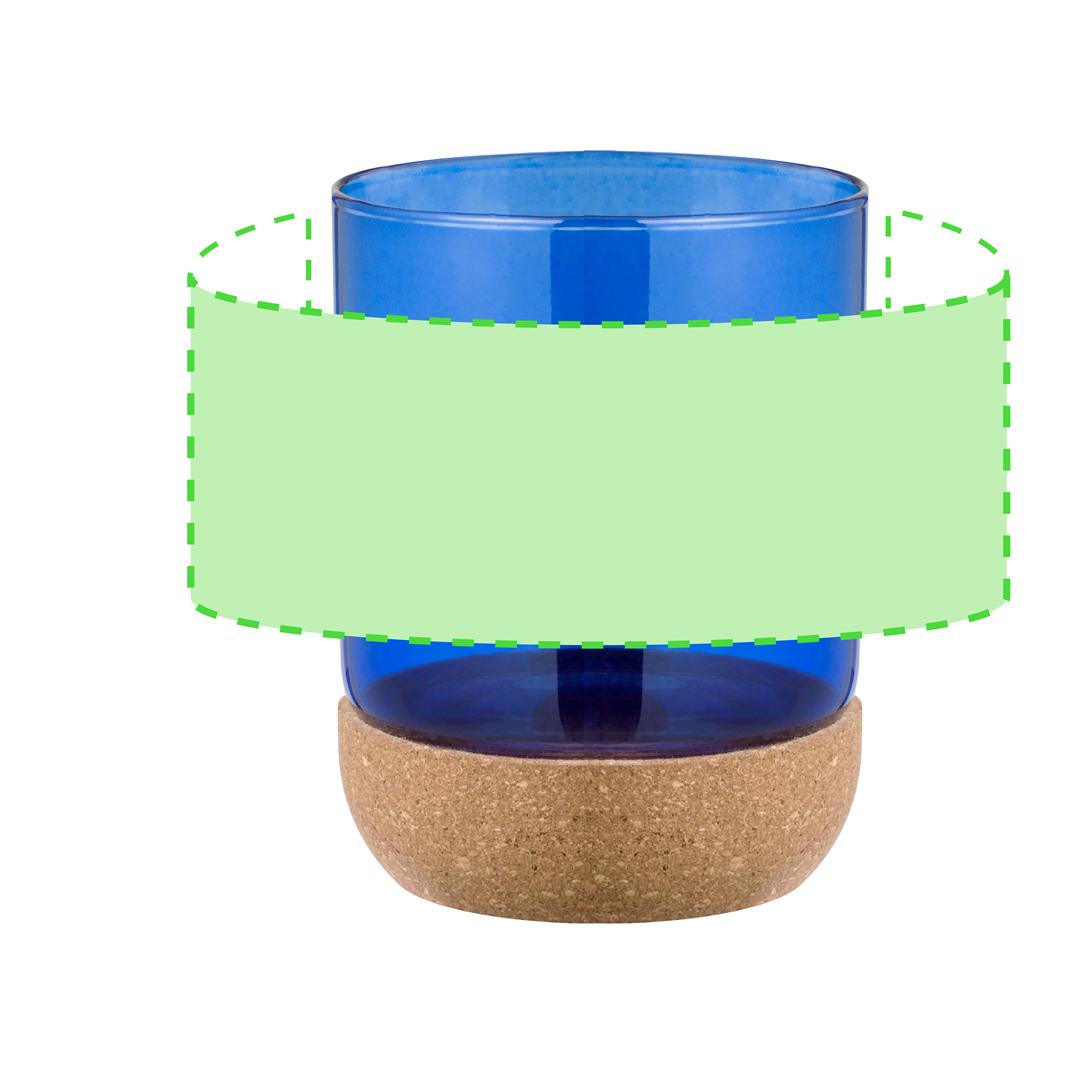 Taza de cerámica con base de corcho natural 450 ml