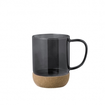 Taza de cerámica con base de corcho natural 450 ml