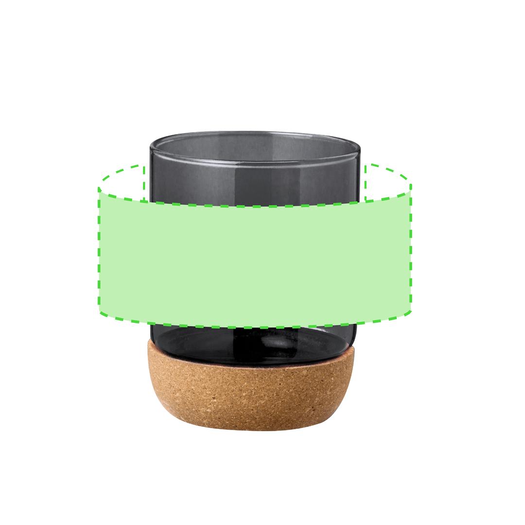 Taza de cerámica con anillo de corcho antideslizante 450 ml