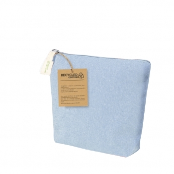 Neceser de algodón reciclado 180 g/m² con asa superior resistente