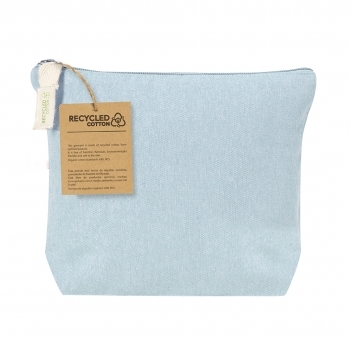 Neceser de algodón reciclado 180 g/m² con asa superior resistente