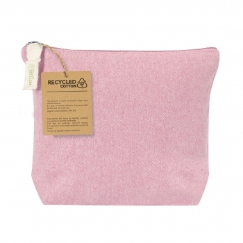 Neceser de algodón reciclado 180 g/m² con asa superior resistente