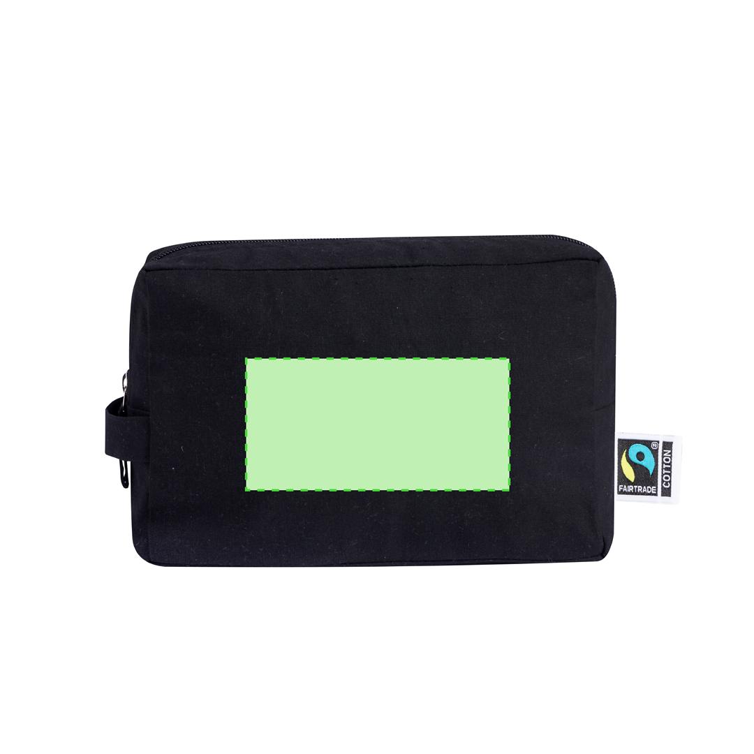 Neceser de algodón 180 g/m² con bolsillo frontal y asa