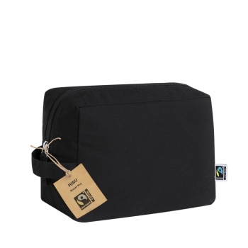 Neceser de algodón 180 g/m² con bolsillo frontal y asa
