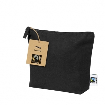 Neceser de algodón 180 g/m² compacto con cremallera lateral