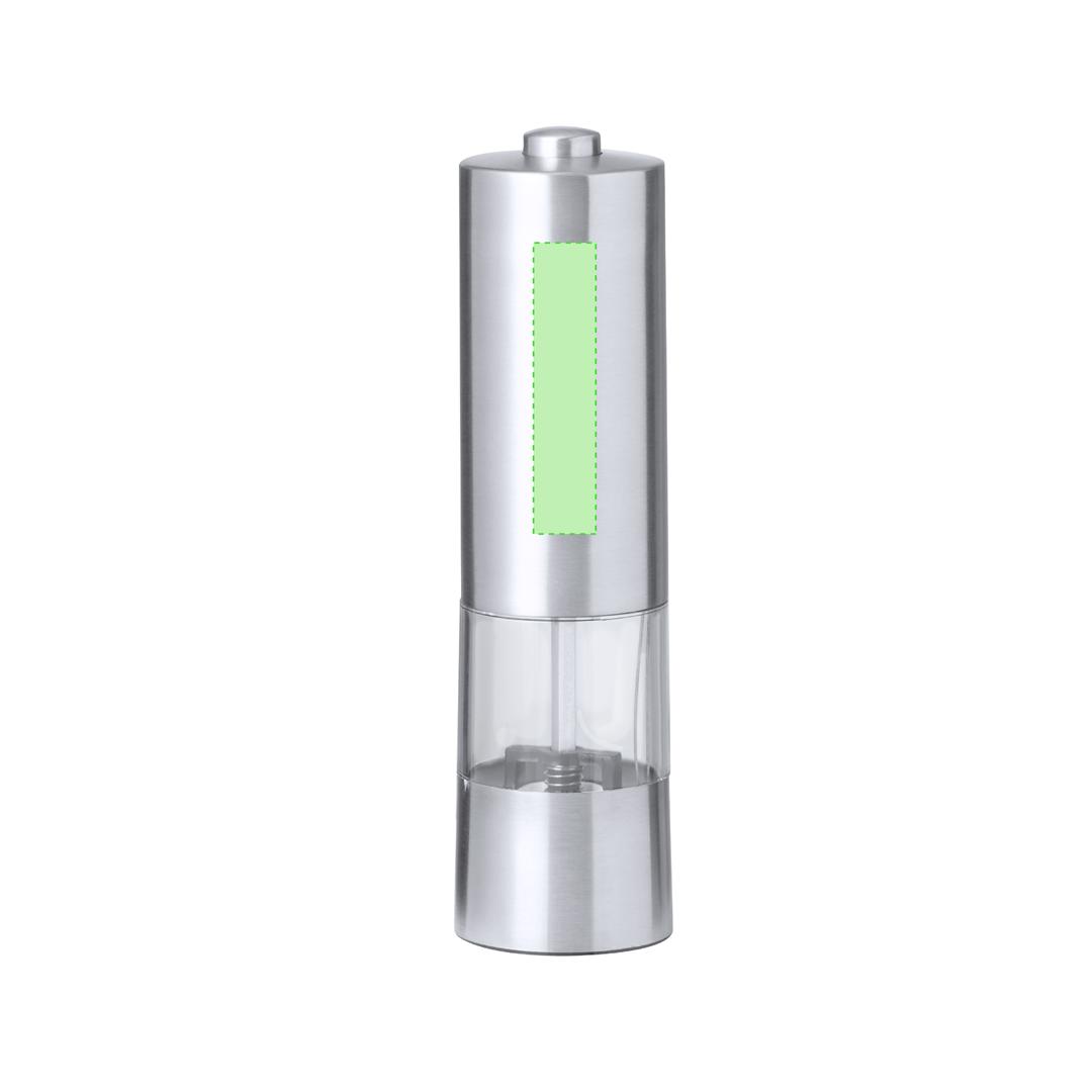 Molinillo eléctrico para sal y pimienta de acero inox eléctrico 1 litro molienda regulable con LED