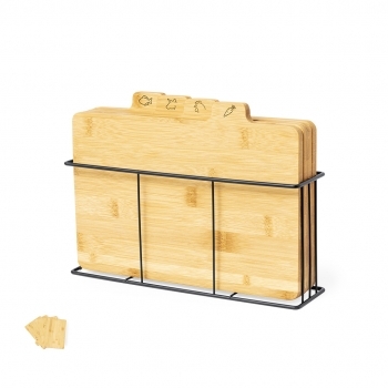 Set de tablas de corte de bambú 4 piezas