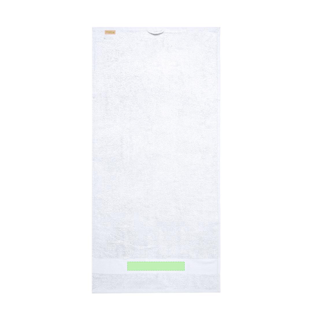 Toalla absorbente de algodón orgánico 350 g/m² 70×140 cm