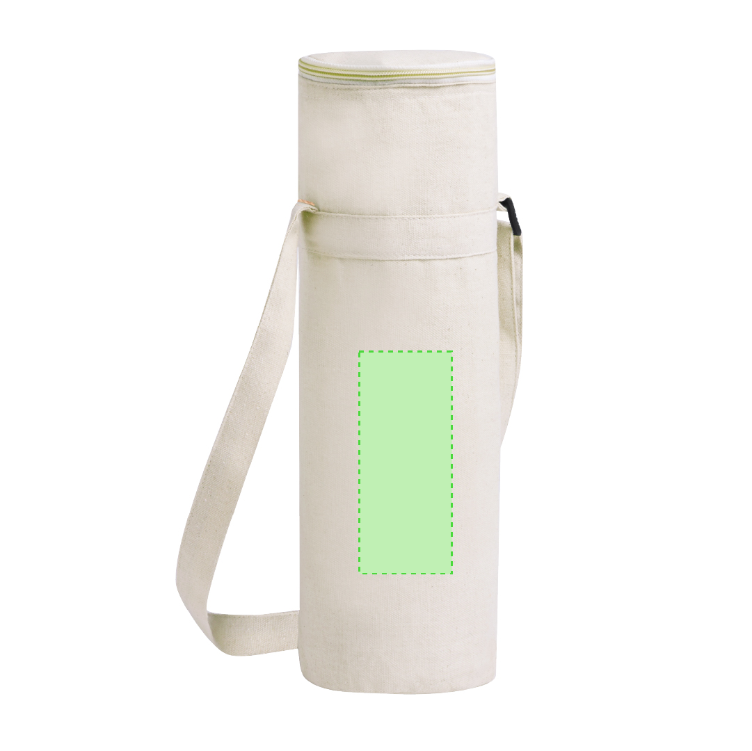 Funda nevera para botella de hasta 1,5 L en algodón reciclado con interior de aluminio