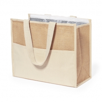 Bolsa nevera de aluminio isotérmica 43×34 cm con asas largas