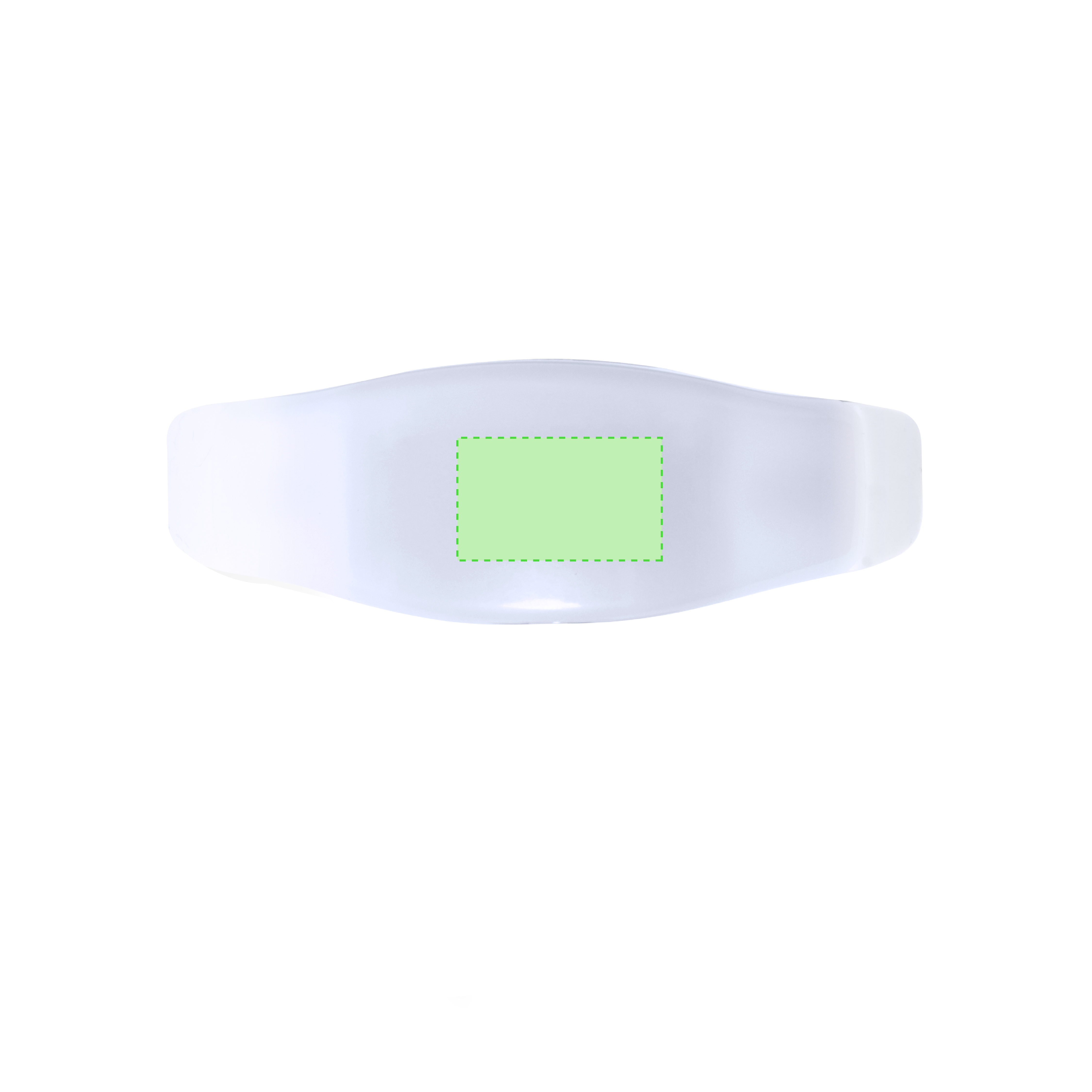 Pulsera de silicona con 2 luces LED que cambian de color al ritmo de la música — sensible al sonido