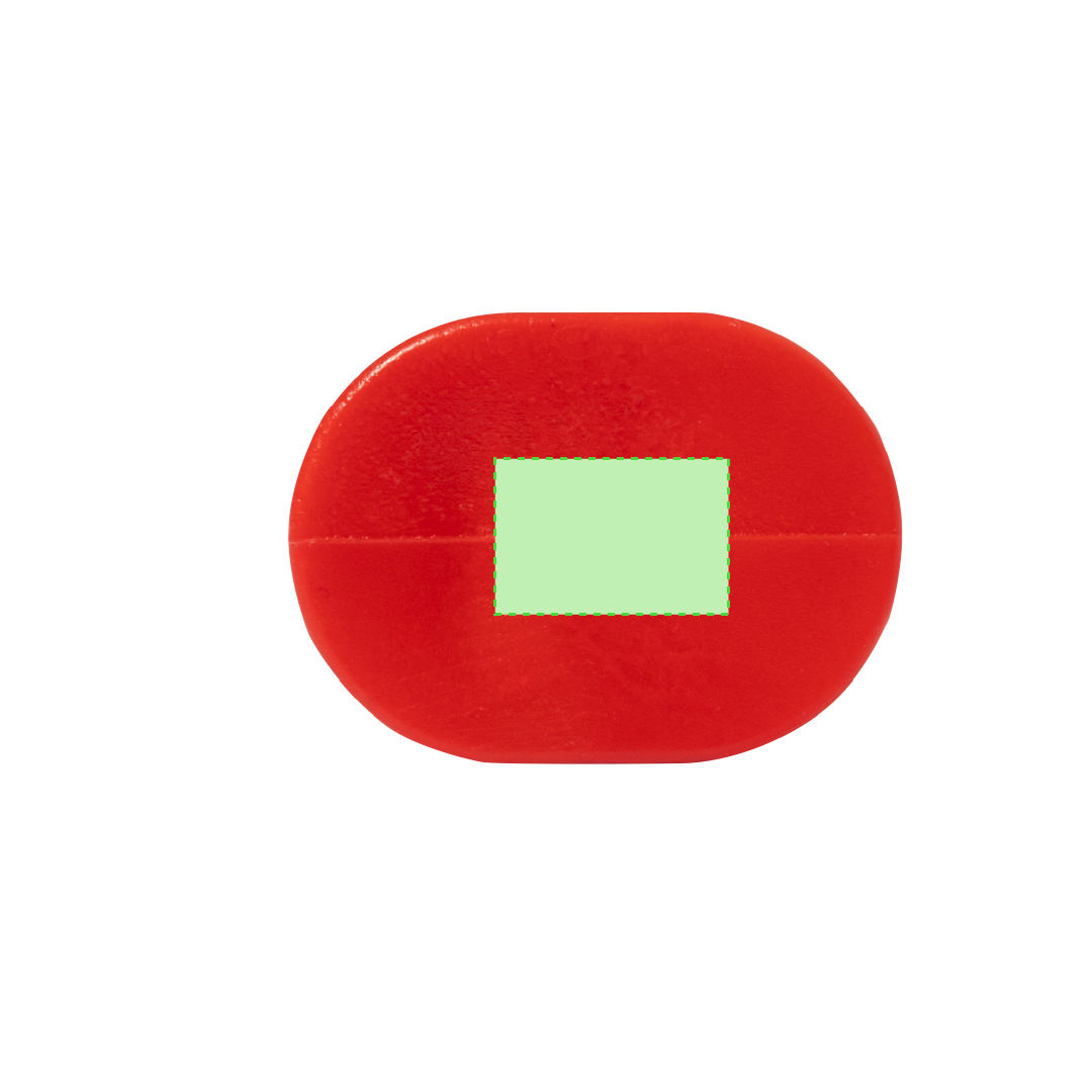 Pinza portavasos de PP con superficie plana para personalización en variada gama de colores — solo 3 g