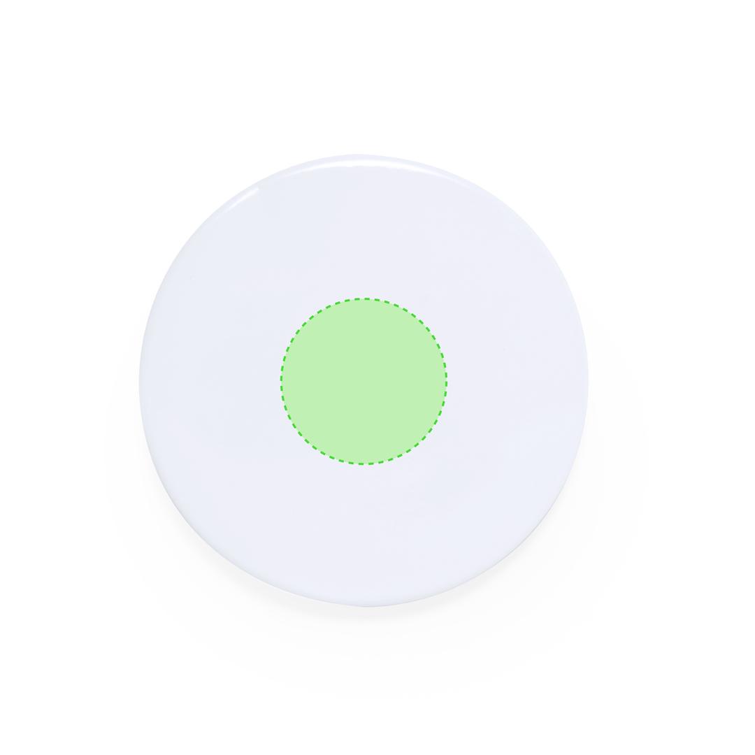 Pin blanco gran tamaño base para sublimación y estampación con imperdible