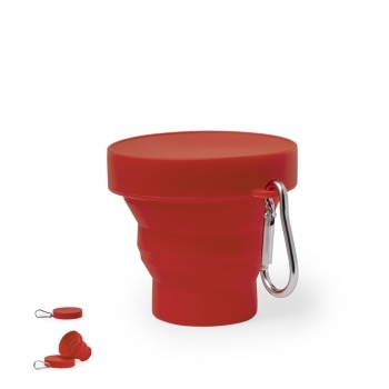 Vaso plegable telescópico de silicona 160 ml