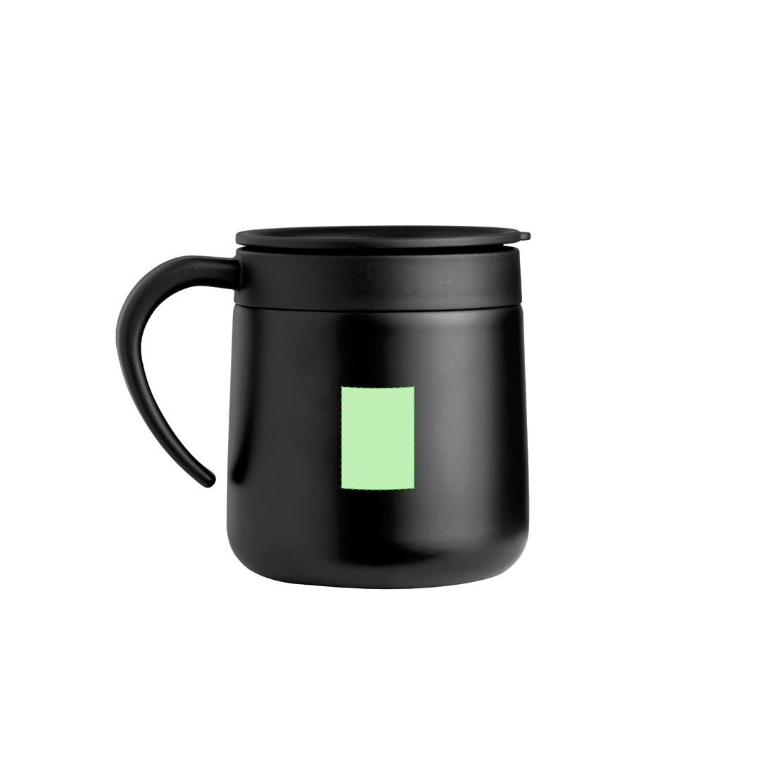 Taza de acero inoxidable clásica con asa 280 ml