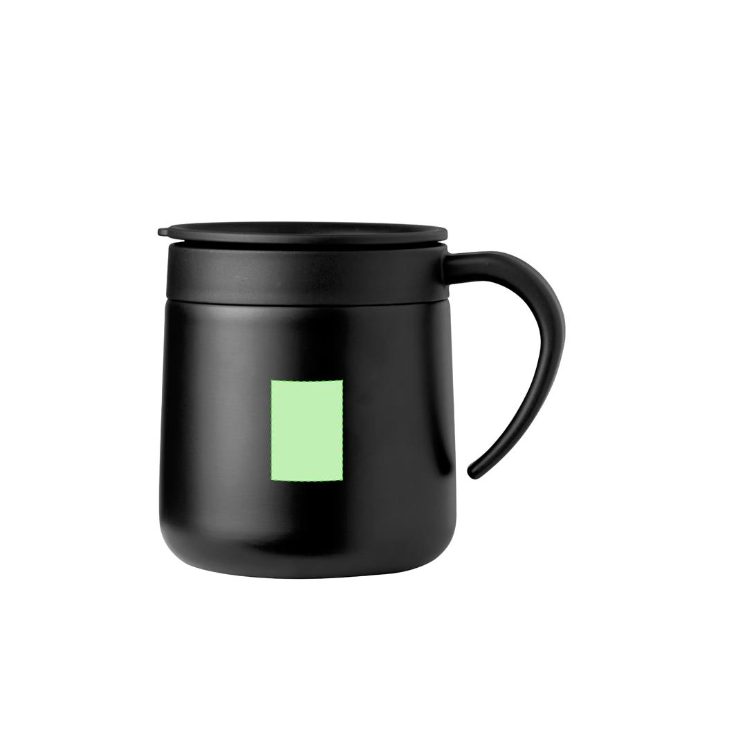 Taza de acero inoxidable clásica con asa 280 ml