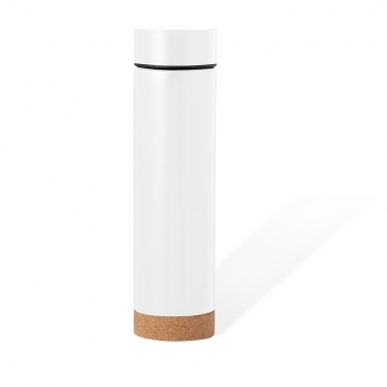 Termo de acero y base de corcho natural con infusor 470 ml