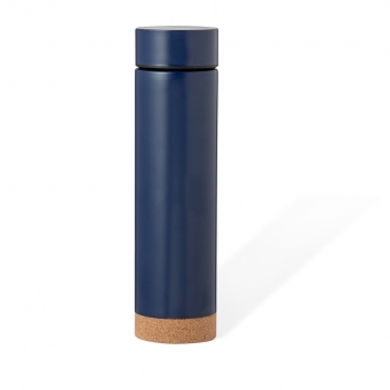 Termo de acero y base de corcho natural con infusor 470 ml