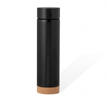 Termo de acero y base de corcho natural con infusor 470 ml