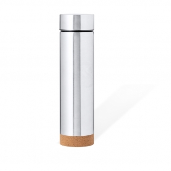 Termo de acero y base de corcho natural con infusor 470 ml