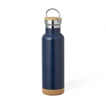 Bidón térmico premium acero, corcho y bambú 650 ml