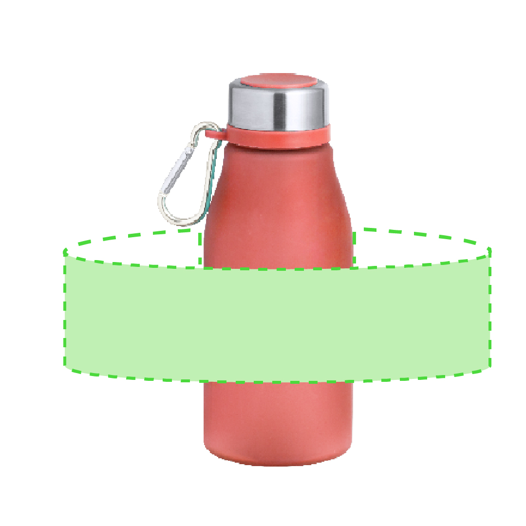 Botella mini de bolsillo en RPET 370 ml