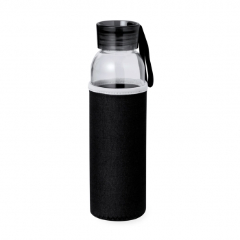 Bidón de cristal básico con funda Soft Shell protectora 500 ml