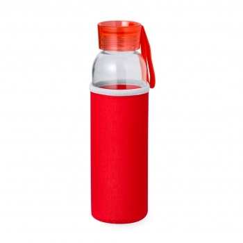 Bidón de cristal básico con funda Soft Shell protectora 500 ml