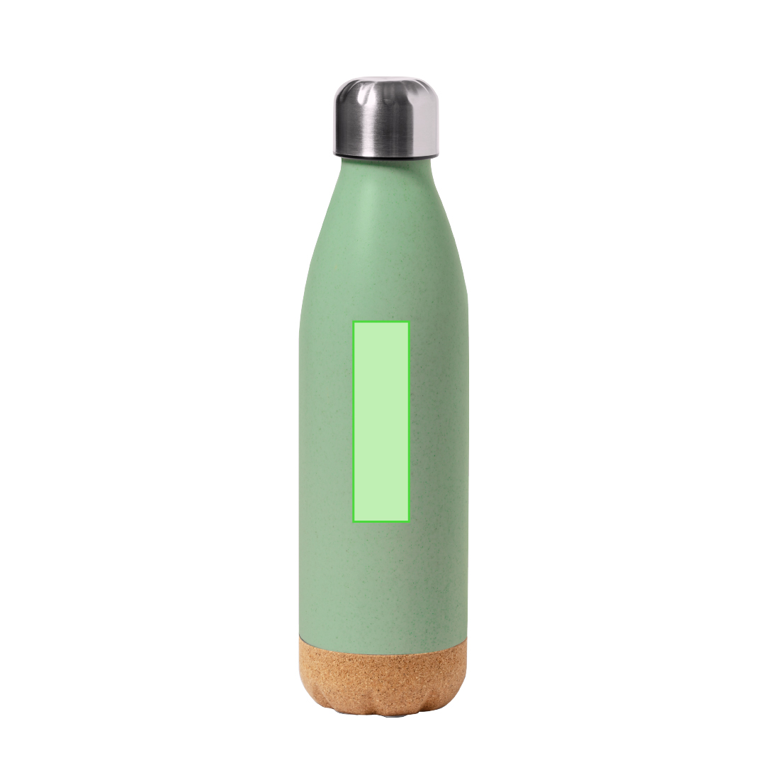 Bidón híbrido de PE, corcho y acero inoxidable 650 ml