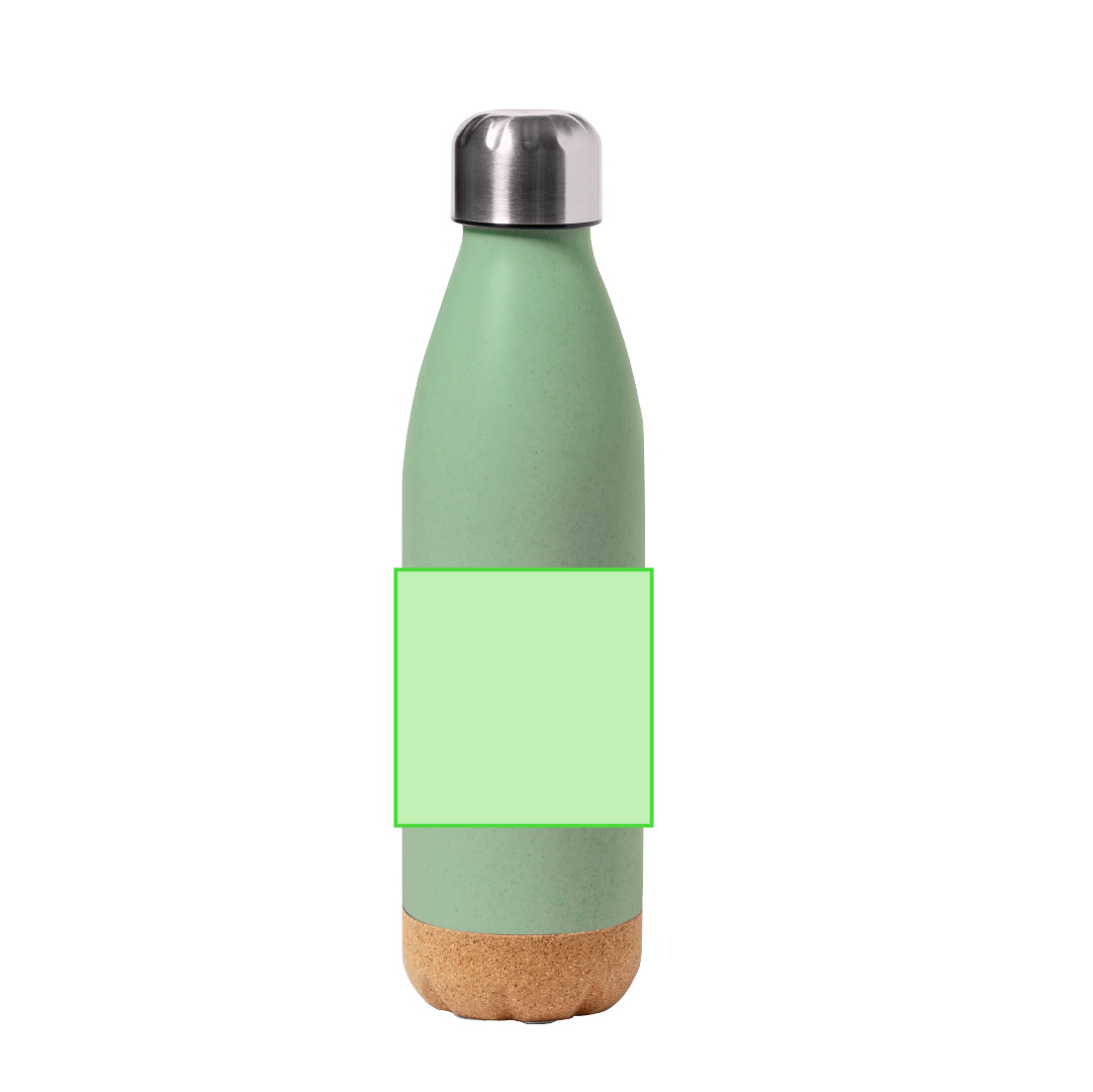 Bidón híbrido de PE, corcho y acero inoxidable 650 ml