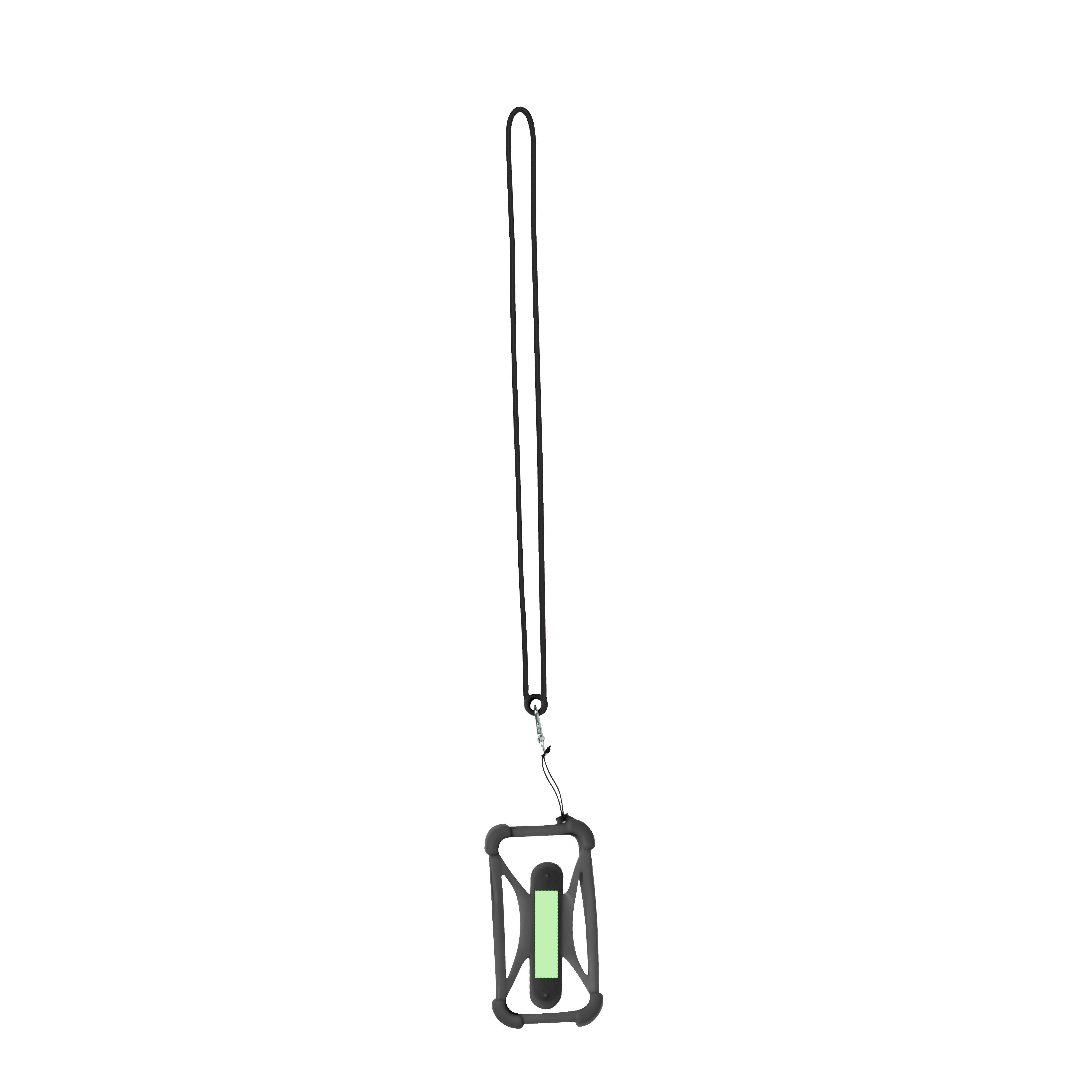 Lanyard de silicona elástica con soporte multi-ángulo