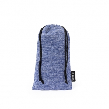 Funda para gafas de sol en microfibra RPET suave con cordones de autocierre en amplia gama de colores — 9,5x18 cm