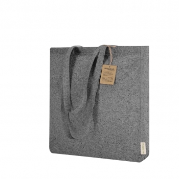 Bolsa de algodón reciclado 140 g/m² fuelle colores nature