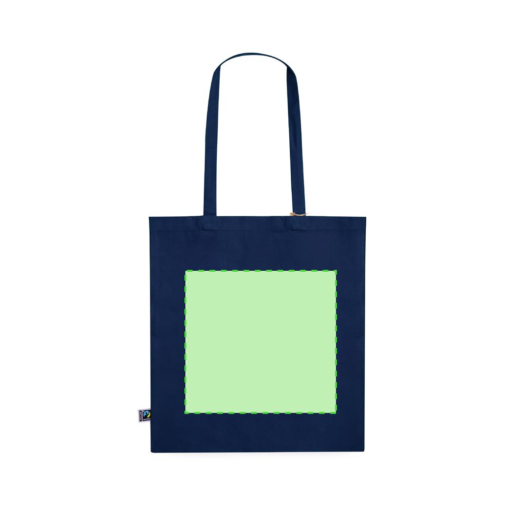 Bolsa de algodón Fairtrade 180 g/m² tote plana 38×42 cm