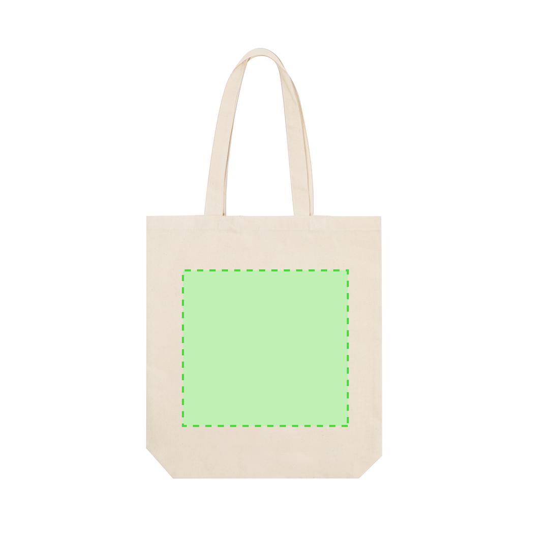 Bolsa de canvas 270 g/m² con fuelle natural resistencia 10 kg