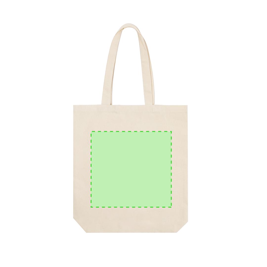 Bolsa de canvas 270 g/m² con fuelle natural resistencia 10 kg