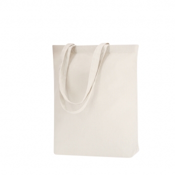 Bolsa de canvas 270 g/m² con fuelle natural resistencia 10 kg
