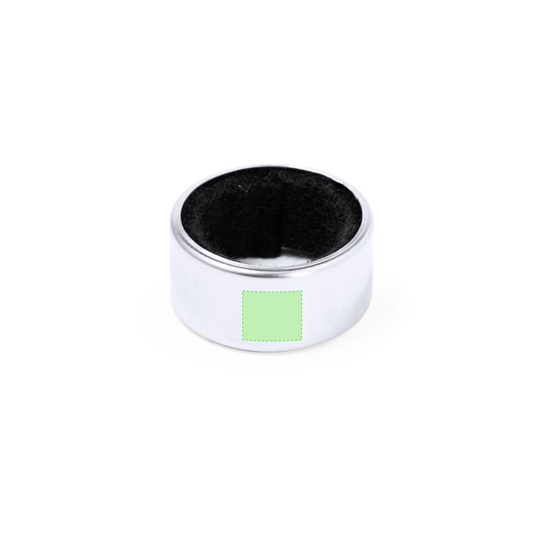 Recogegotas de acero inoxidable con interior de terciopelo para botella de vino