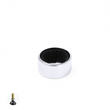 Recogegotas de acero inoxidable con interior de terciopelo para botella de vino