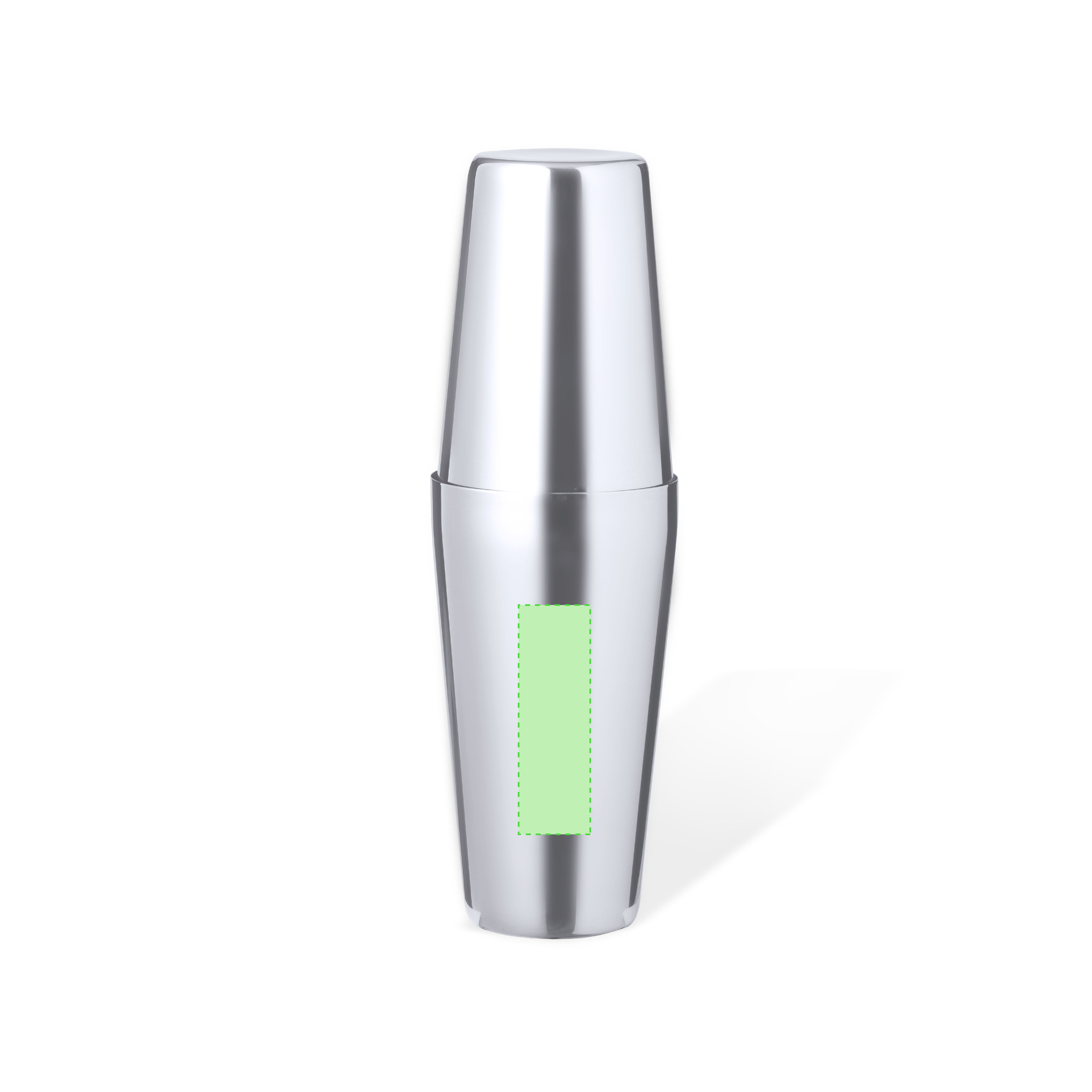 Coctelera de acero inoxidable 500 ml doble vaso encastrable sellado hermético