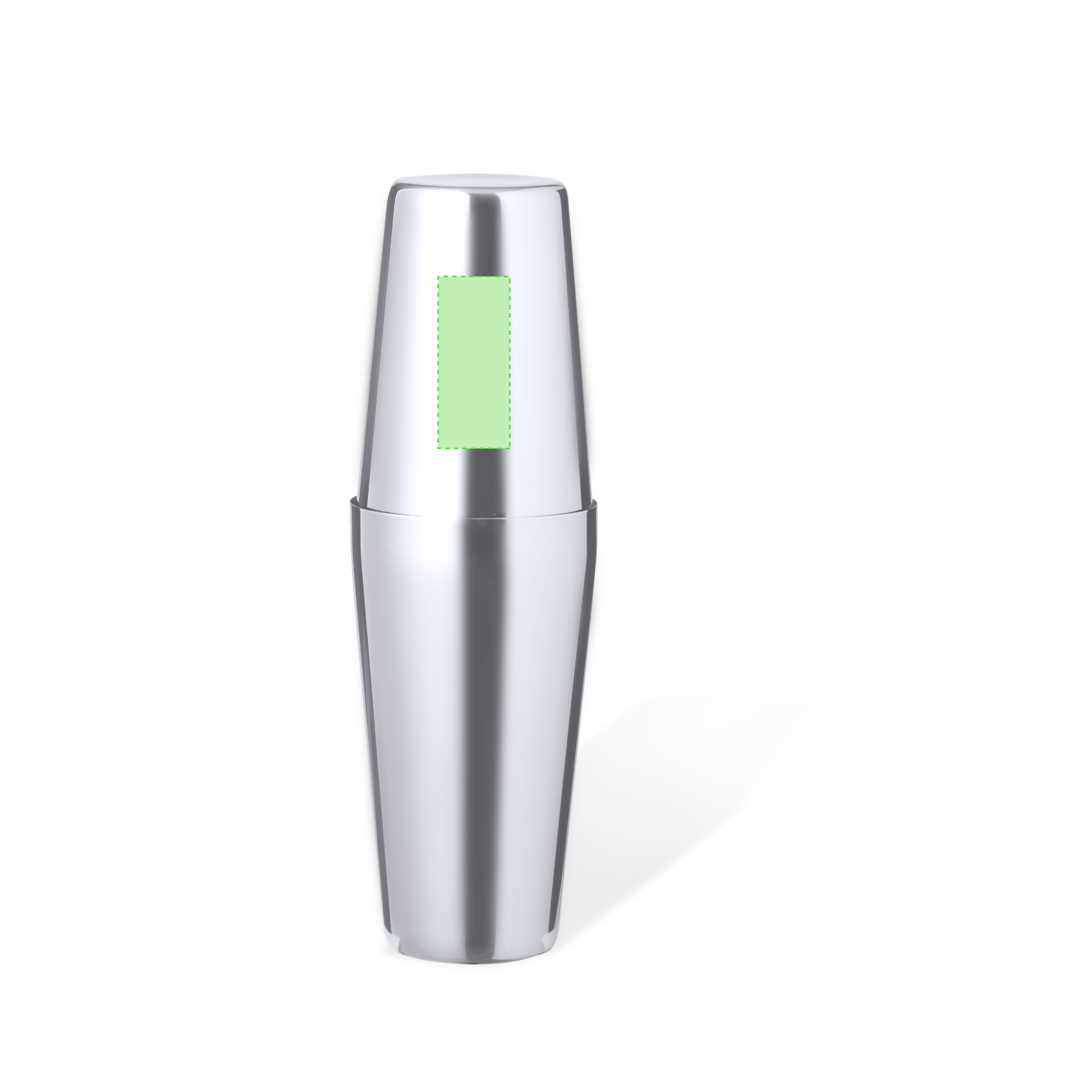 Coctelera de acero inoxidable 500 ml doble vaso encastrable sellado hermético