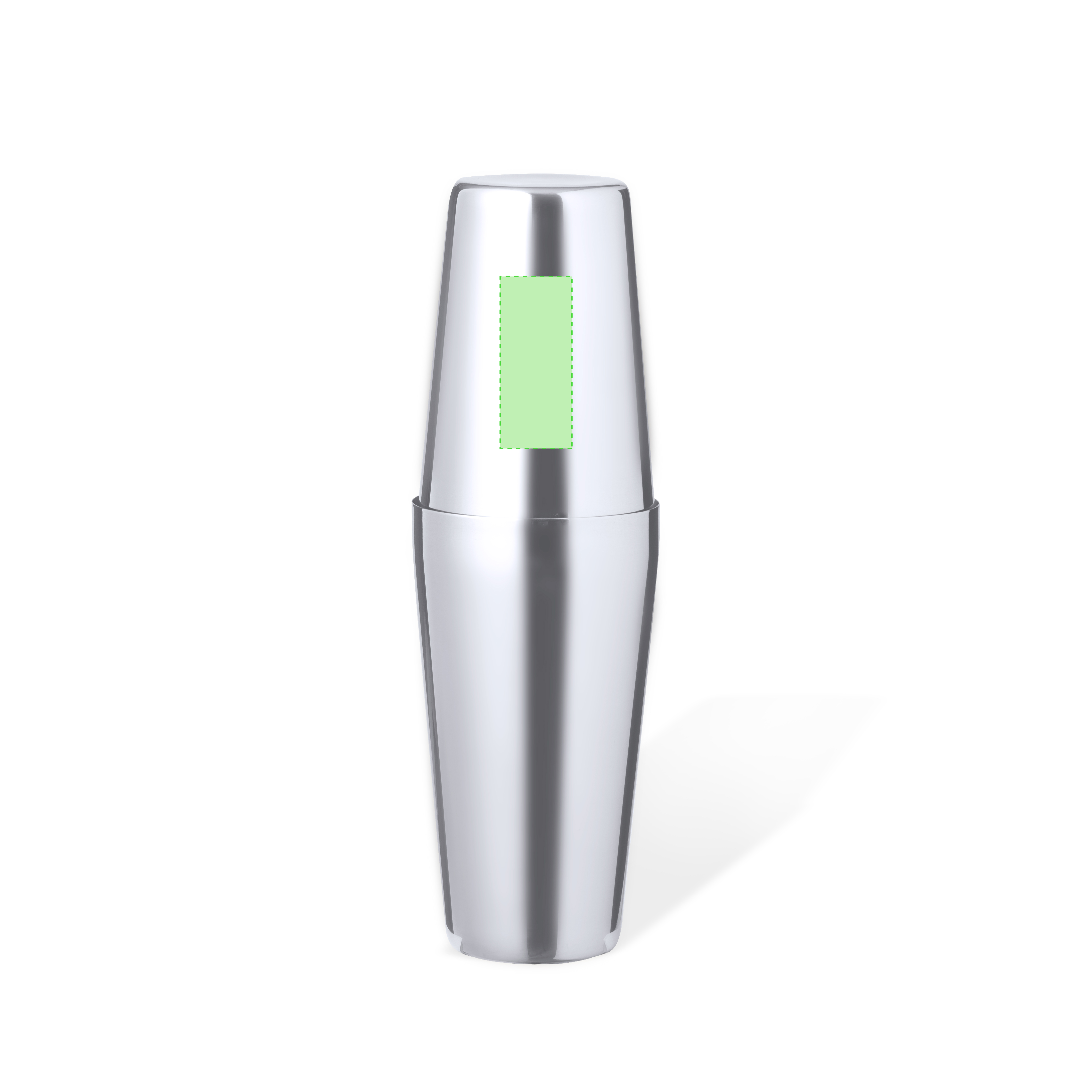 Coctelera de acero inoxidable 500 ml doble vaso encastrable sellado hermético