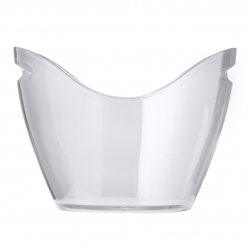 Cubitera transparente de PS 8 L para hasta 5 botellas con hielo